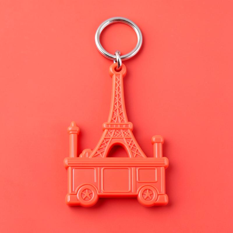 Porte-clé PVC souple Paris & Souvenirs